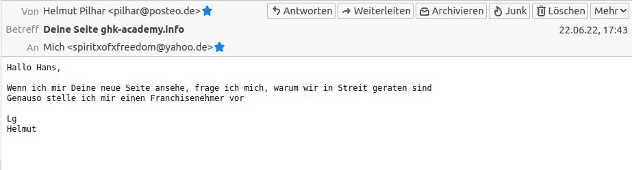 Helmut Pilhar – E-Mail: Deine Seite ghk-academy.info